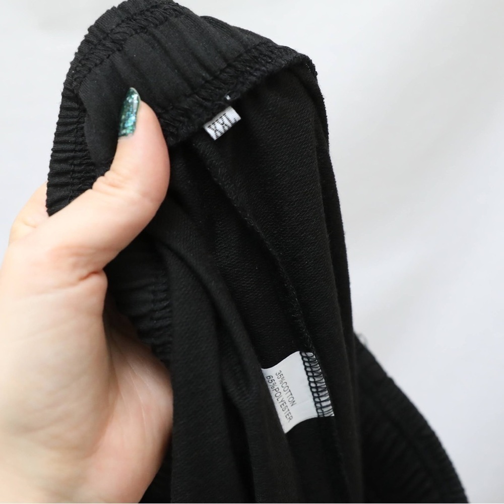 Black Sweatpants loungewear athleisure XXL 1X comfy casual minimalist joggers - Picture 2 of 8